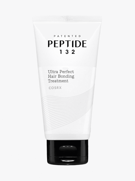 COSRX Peptide 132 Hair Bond Repair Treatment in branded tube component on a light gray background